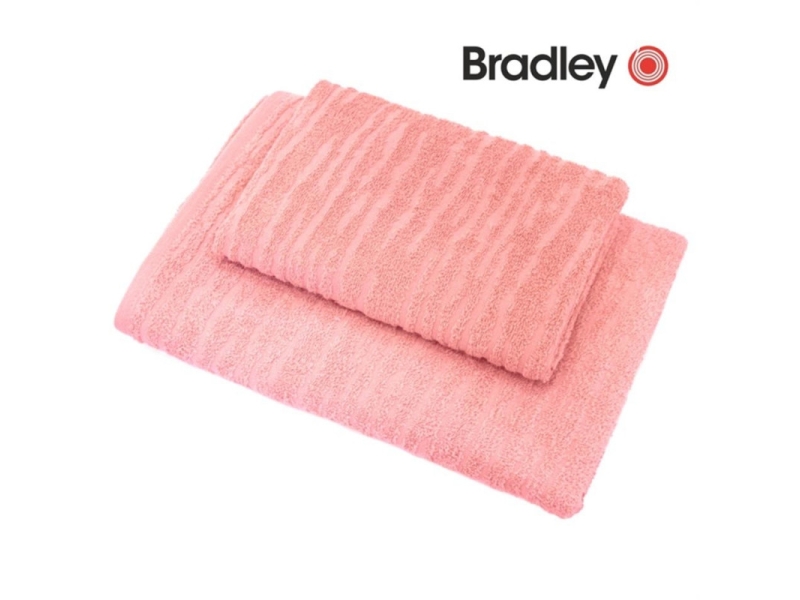 Bradley froteerätik jacquard 70x140cm pastelne roosa