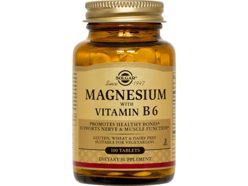 Solgar Magneesium+B6 vitamiin 100tk