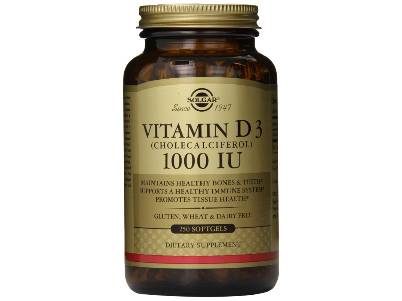 Solgar D3-vitamiin 1000IU 250tk