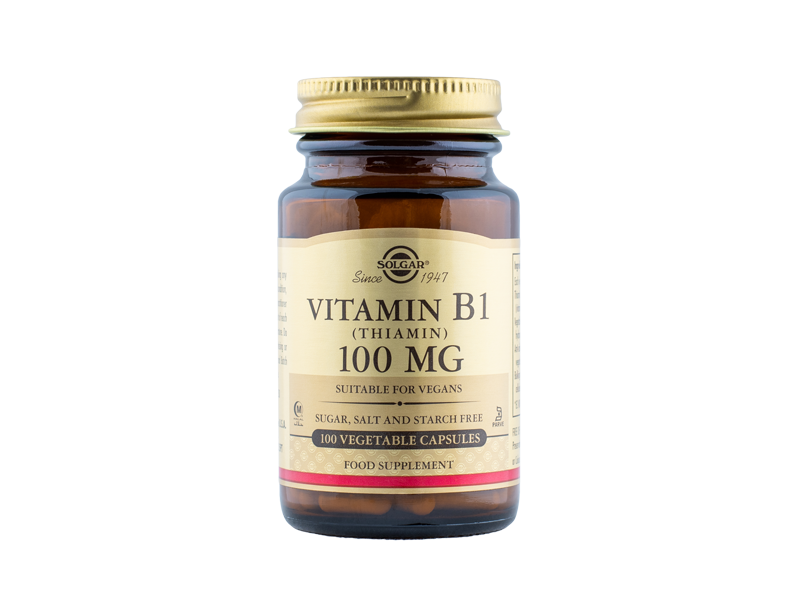 Solgar B1 vitamiin 100 mg 100 kaps