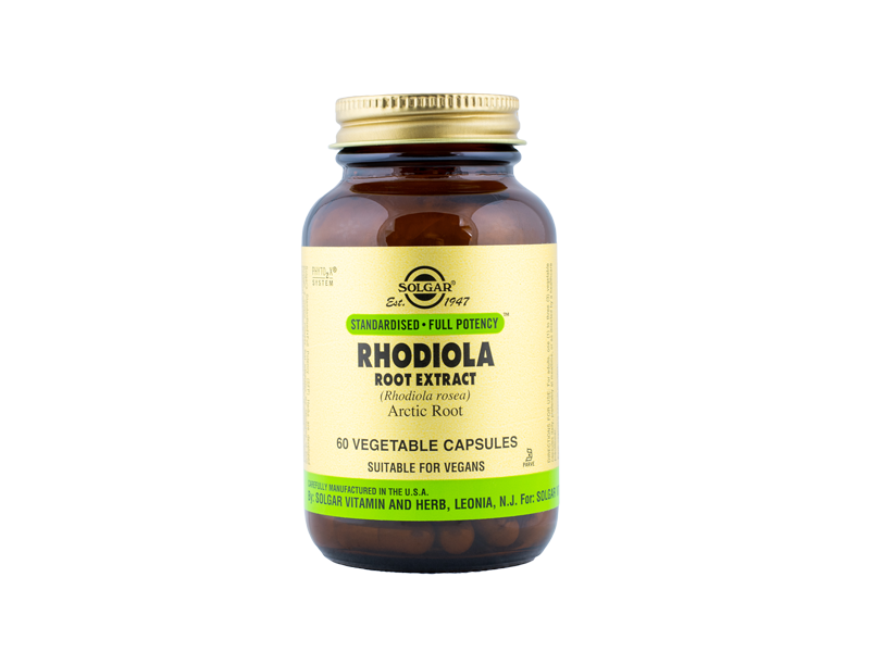 Solgar Kuldjuure ekstrakt (Rhodiola Rosea) 60kaps