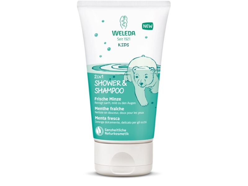 Weleda laste šampoon-dušikreem rohemünt 150ml 