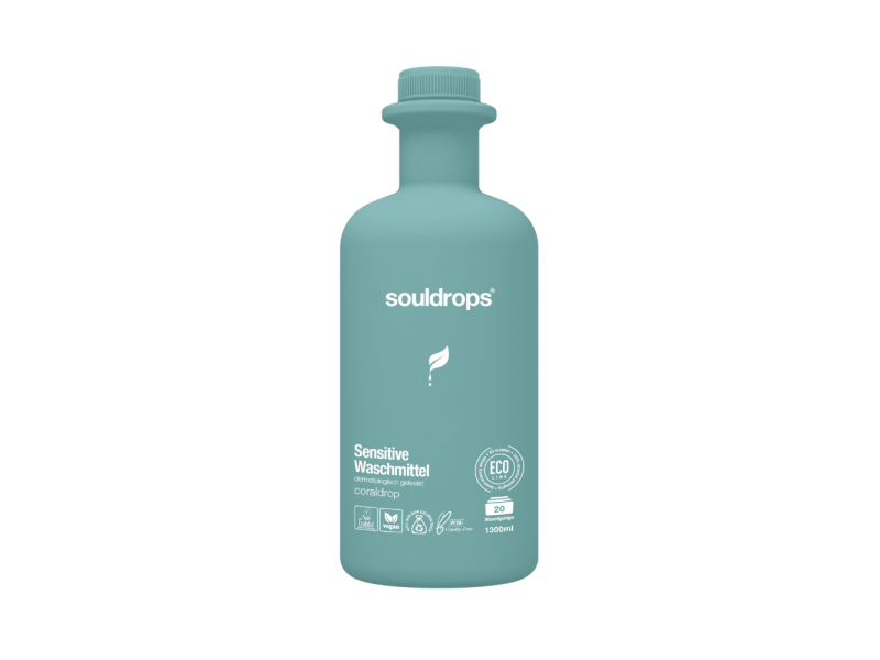 Souldrops biolagunev maheda lõhnaga riidepesuvahend tundlikule nahale CLOUDDROP 1300ml