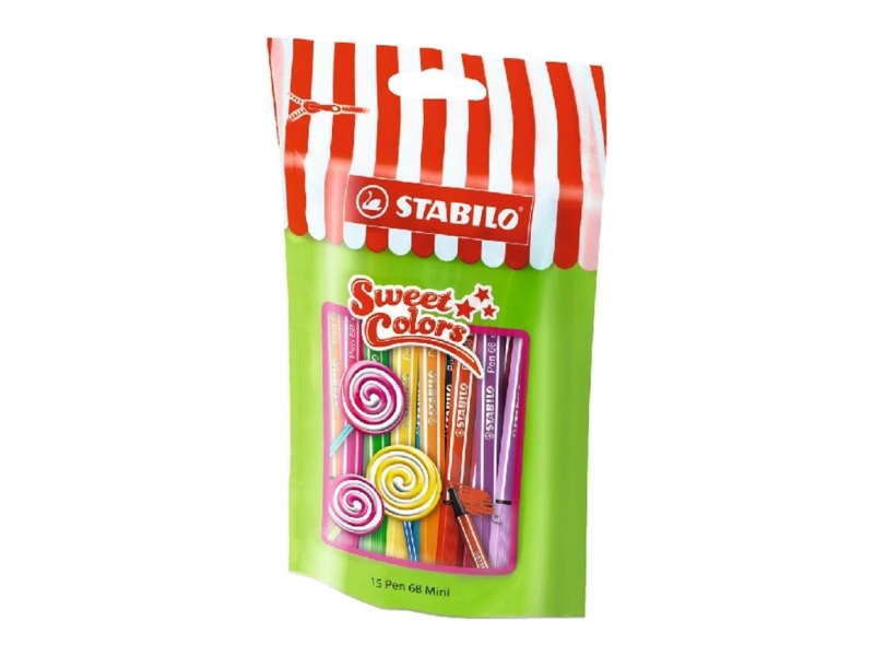 Stabilo vildikad Lollipop Stabilo Pen 68 15 värvi