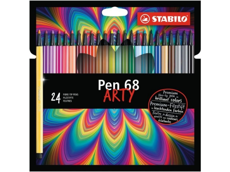 Stabilo Pen 68 tindipliiats 24 värvi
