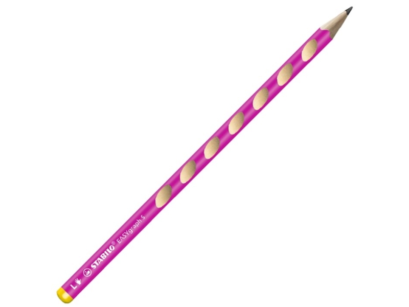 Stabilo harilik pliiats, Easygraph S vasakukäelisele peenike, roosa