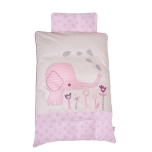 BabyDan voodipesukomplekt Elefantastic Pink 70x100cm