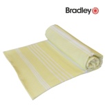 Bradley rannalina 90x170cm sile/frotee triibuline kollane