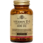 Solgar D3-vitamiin 400IU 100tk