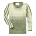 Engel laste meriino pluus, sage green melange/natural