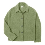 Engel naiste vilditud meriino jakk, sage green melange