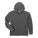 Engel unisex meriino kapuutsiga jakk, lava grey melange