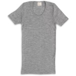 Engel naiste lühikeste varrukatega pluus vill-siid, helehall