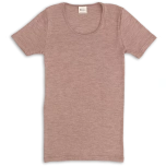 Engel naiste lühikeste varrukatega pluus vill-siid, dusty rose