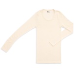 Engel naiste pikkade varrukatega pluus vill-siid, natural