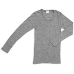 Engel naiste pikkade varrukatega pluus vill-siid, helehall