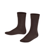 FALKE Comfort meriinovill-puuvill sokid dark brown