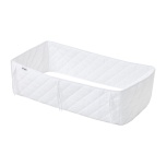 Hoppekids tepitud võrevoodi pehmendus valge 60x120cm