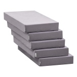 Hoppekids 5-osaline poroloonmadrats Lounge voodile 200x9x80cm granite grey