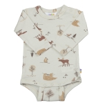 Joha bodi Wood Animals meriinovill, light beige