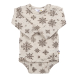 Joha meriinovillane bodi SNOWFLAKE BABY, beige | LIMIT/AW24