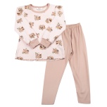 Joha org. puuvill pidžaama komplekt FLOVER, peach