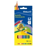 Pelikan värvipliiats 12 värvi kuusnurkne