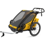 THULE Chariot Sport 2 (Double) lastekäru kahele lapsele, Spectra Yellow