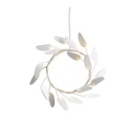 UYUNI LIGHTING LED-valgustusega paberist puuvõõrikupärg 11,5 × 11,5 cm, Vanilla