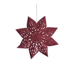 UYUNI LIGHTING LED-paberist täht Ø 30,5 cm, sügavus 7,5cm, Carmine Red