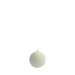 UYUNI LIGHTING LED küünal ümmargune 8x8cm, Sage green velvet
