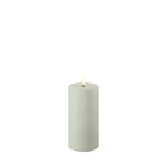 UYUNI LIGHTING LED küünal Pillar 7,8x15cm, Sage green