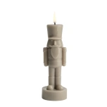 UYUNI LIGHTING LED küünal Pähklipureja 7x21cm, Oyster grey