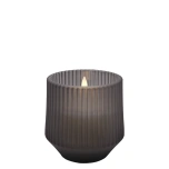 UYUNI LIGHTING lõhnastatud LED klaasküünal, Harmony Smoked