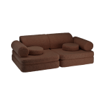 Wigiwama Teddy laste mooduldiivan Warm Hazel