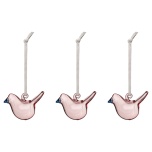 Iittala mini klaaslinnud roosa 3 tk