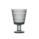 Iittala Kastehelmi jalaga klaas 26cl hall 2tk