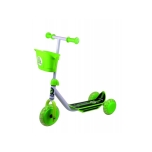Stiga 3-rattaline laste tõukeratas korviga must/roheline