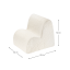 Cream White Cloud Chair Dimensions W597614.png